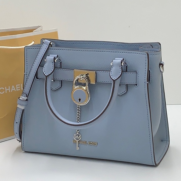 Michael Kors Hamilton Small Satchel Shoulder Crossbody Bag COLOR: Pale Blue
NWT - Picture 7 of 16